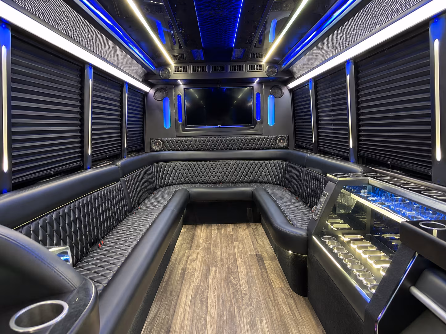 party buses for lawrence high school and free state high school prom nights